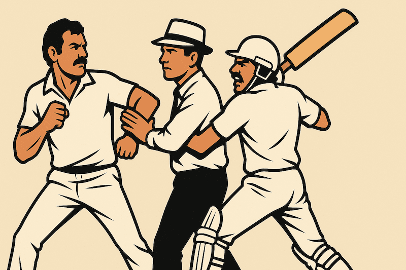 Dennis Lillee vs Javed Miandad — The Perth Scuffle, 1981